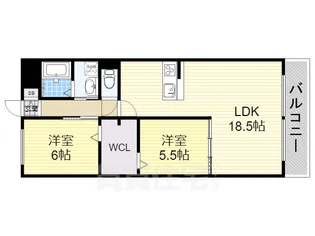 アーバンコート入場【7階】の間取り