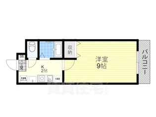 セコンダリー谷畑【1階】の間取り