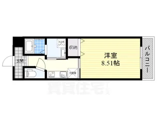 シャンテー枚方磯島【1階】の間取り
