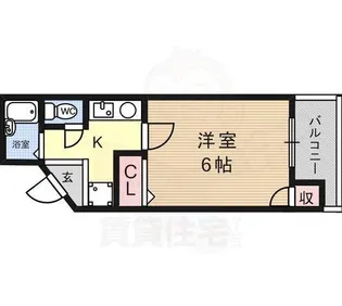 ヌフジャラン御前【8階】の間取り