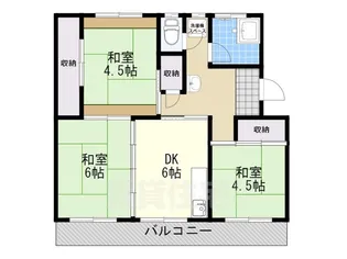 魚昌ハイツ【2階】の間取り