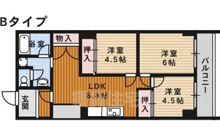 ファーストコート今出川北【5階】の間取り