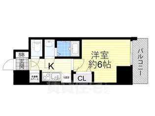 Dimus新大阪【5階】の間取り