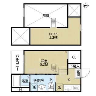 グランフルール【2階】の間取り