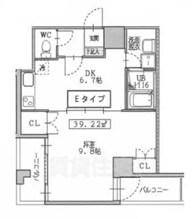 グラシオン西陣【507号室】の間取り