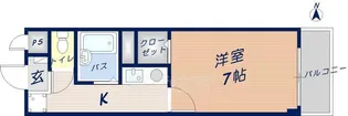 1Kの間取り画像