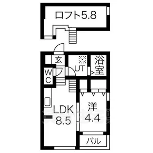 グランドエステート【2階】の間取り