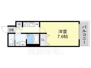 S-RESIDENCE堀田【5階】の間取り