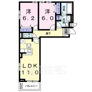 モンブラン1【3階】の間取り