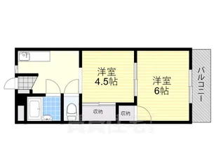 パレス帝塚山【3階】の間取り