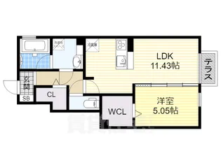 Elvita【1階】の間取り