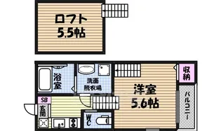 シャルムウチヤマ【1階】の間取り