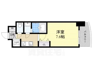 Luxe神戸WEST【10階】の間取り