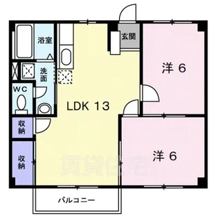 ブランドール土谷2【2階】の間取り