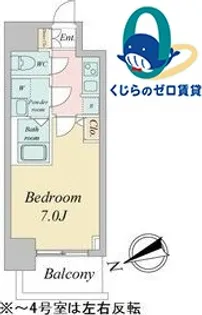 1Kの間取り画像