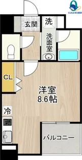 1Rの間取り画像