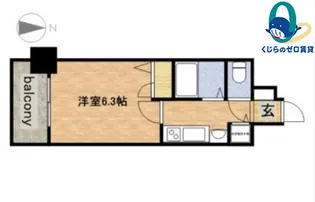 プレサンス大須観音駅前サクシード【5階】の間取り