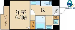 フローライト上前津【5階】の間取り