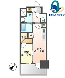 エステムコート名古屋新栄Ⅴラポール【3階】の間取り