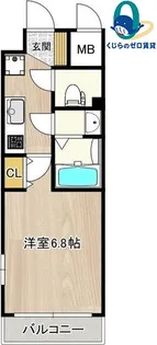 1Kの間取り画像