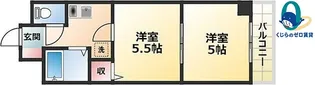 タウンエステート新栄【6階】の間取り