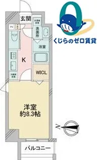 S-FORT堀田通【8階】の間取り