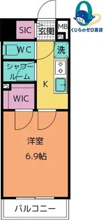 ラグゼナ上前津【508号室】の間取り