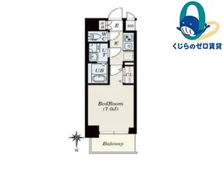 FR2カ月CP☆S-RESIDENCE名駅NorthⅡ【6階】の間取り