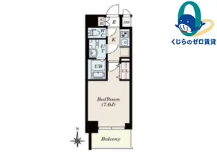 FR2カ月CP☆S-RESIDENCE名駅NorthⅡ【2階】の間取り