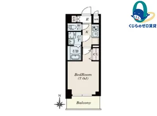 FR2カ月CP☆S-RESIDENCE名駅NorthⅡ【3階】の間取り