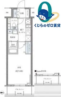 パークアクシス新栄【1505号室】の間取り