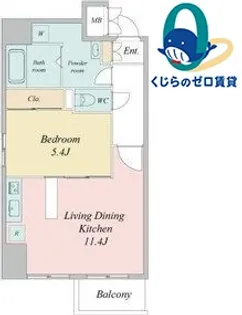 レジディア久屋大通Ⅱ(旧マーレ)【3階】の間取り