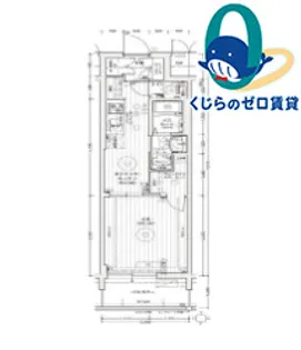エステムコート名古屋ライブゲート【2階】の間取り