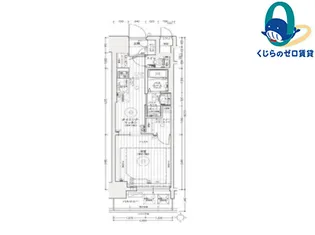 エステムコート名古屋ライブゲート【2階】の間取り