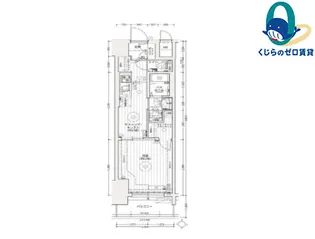 エステムコート名古屋ライブゲート【2階】の間取り