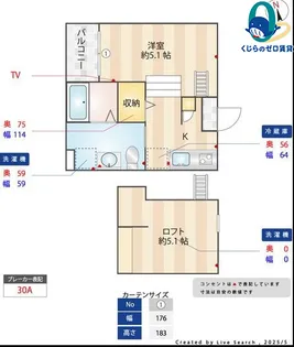 1Kの間取り画像