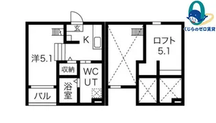 1Kの間取り画像
