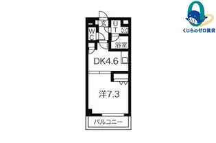 ベレーサ山王【105号室】の間取り