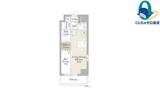 ルネフラッツ黒川Ⅱ【9階】の間取り