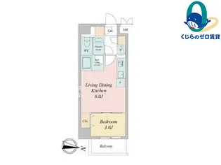 ヴェルデシア名駅南(旧ルネフラッツ名駅南)【9階】の間取り