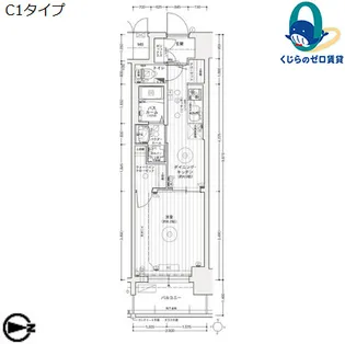 エステムコート名古屋ライブゲート【3階】の間取り