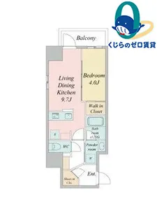 ブランシエスタ金山北【9階】の間取り