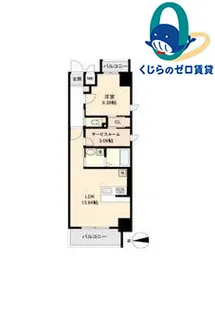 ファインブルーム新栄【8階】の間取り