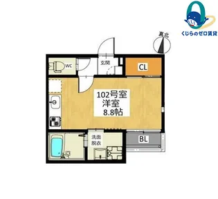 GRANDTIC金山【1階】の間取り