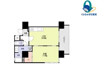 スタジオスクエア泉【8階】の間取り