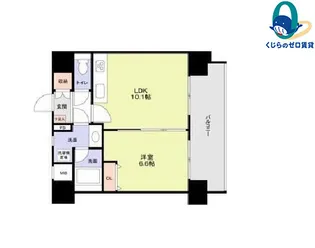 スタジオスクエア泉【8階】の間取り