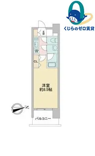 ルクレ新栄レジデンス【6階】の間取り