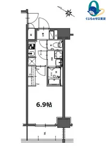 愛知県名古屋市熱田区旗屋町【マンション】の間取り