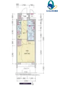 愛知県名古屋市中区新栄3丁目【マンション】の間取り