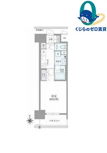 愛知県名古屋市西区那古野2丁目【マンション】の間取り